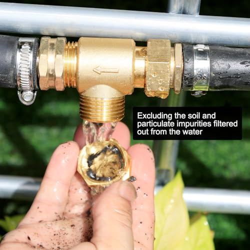 Garden Hose Filter Attachment with 100 Mesh and 40 Mesh Stainless Steel Screen