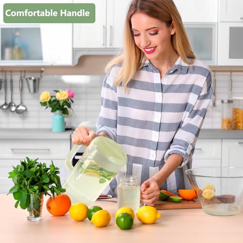 1 Gallon Clear Plastic Pitcher with Lid