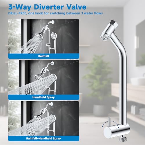 Filtered Dual Shower Heads with Handheld