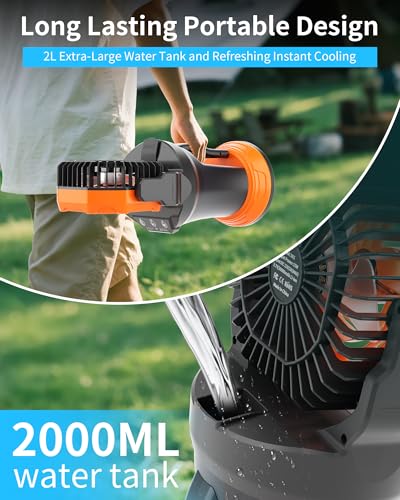 Portable Misting Fan with RGB Ambient Light