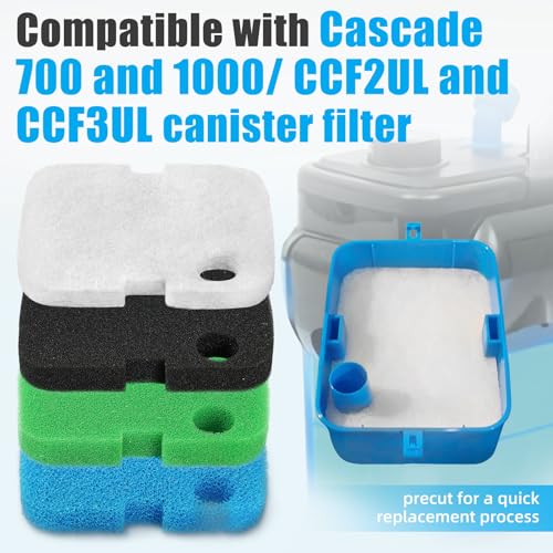 Replacement Canister Filter Pads Compatible with Cascade 700