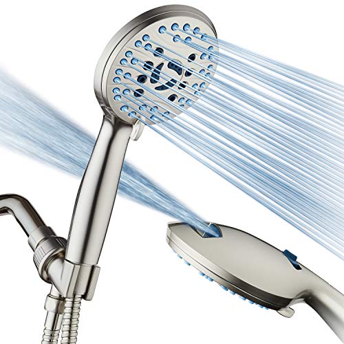 AquaCare 8 mode High Pressure Handheld Shower Head with 2