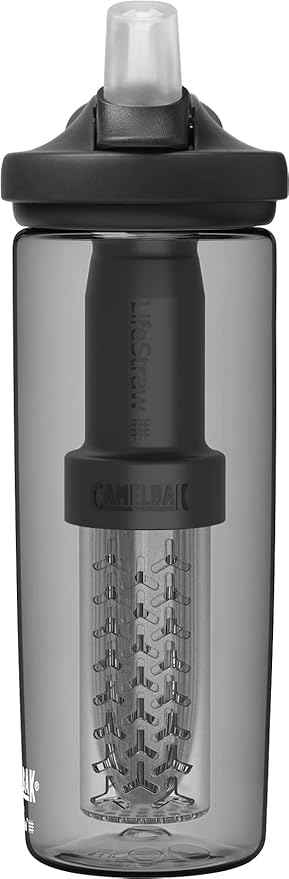 CamelBak Eddy+ Filtered by LifeStraw Integrated Two Stage Filter Straw Water Bottle with Tritan Renew