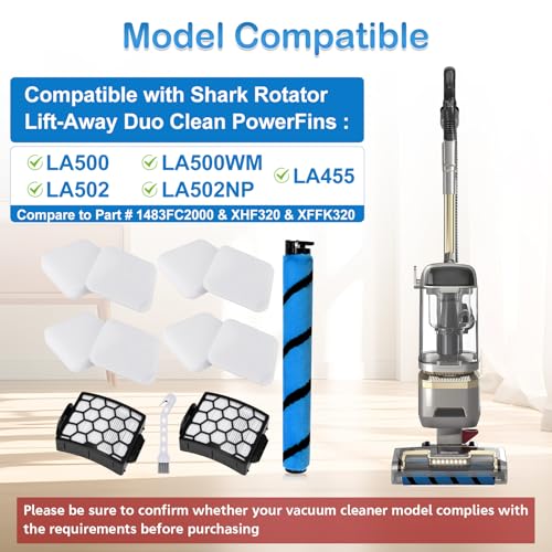 LA502 LA500 LA455 Brush Roller Filter Replacement for Shark Lift