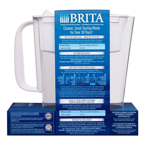 Water Filter Pitcher for Tap and Drinking Water with 1 Standard Filter