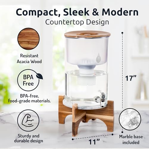 pH Recharge Glass Alkaline Water Filter Dispenser System (36 Count)