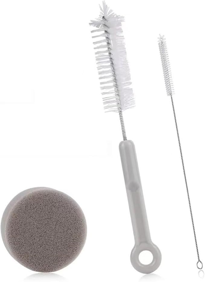 3 PCS Cat Water Fountain Cleaning Set Professional Cat Water Brush Pet Drinking Dispenser Cleaning Kit Cleaning Brushes Pet Fountain Cleaning Kit for Most Pet Water Dispensers(Brushes & Sponge)