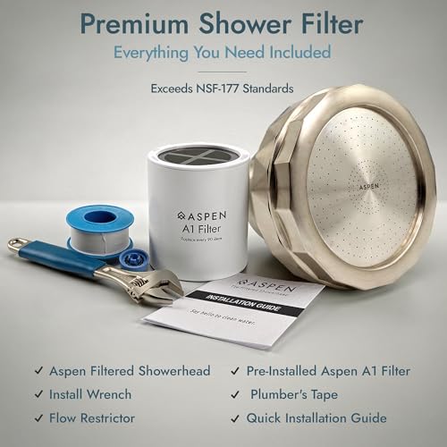 Aspen Filtered Shower Head for Healthy Hair & Skin