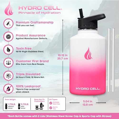 Stainless Steel Insulated Water Bottle with Straw