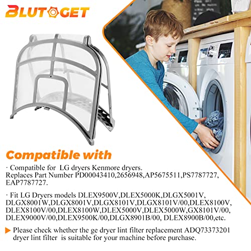 UPGRADED ADQ73373201 Dryer Lint Filter for LG Kenmore Dryer Lint Screen by Blutoget (2 Count)