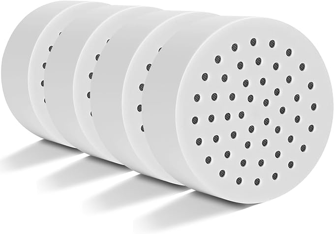 Shower Filter compatible with Brondell FF-30 Universal Compact Shower Filter Replacement, (15 Stage Filters),for Hard Water - Filters Chlorine -4 Pack