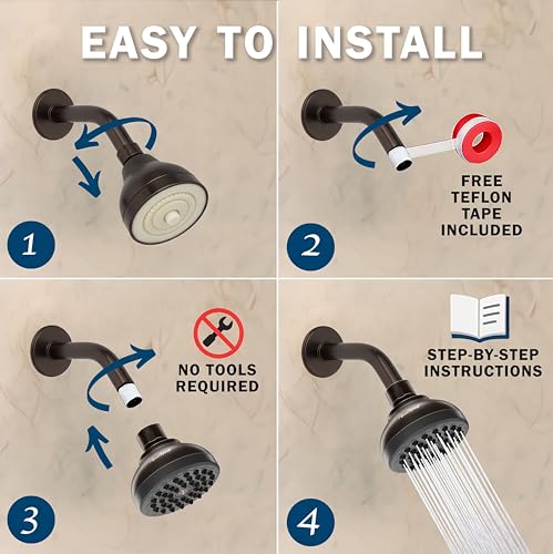 Pressure Boosting Shower Head