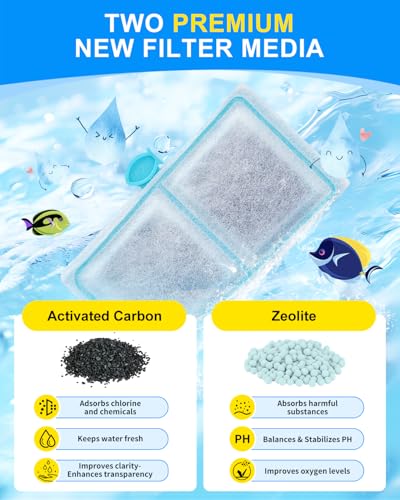 12 Pack EF S Cartridges Compatible with Top Fin BF5 BETTAFLO Tank (12 Count)