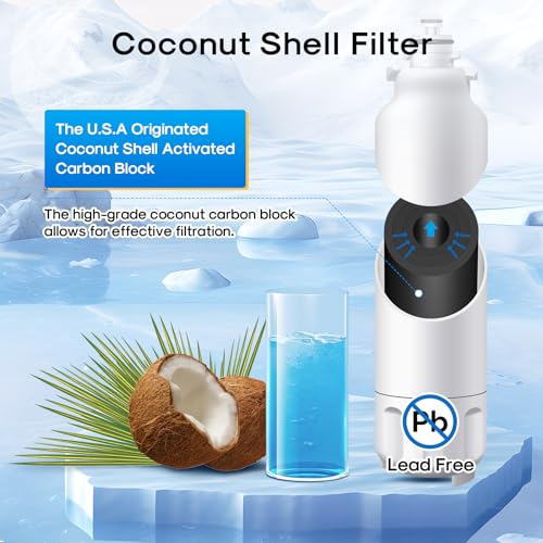 ADQ73613401 Water Filter Replacement for LG LT800P (3 Count)