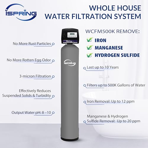 WCFM500K Whole House Water Filtration System for Iron