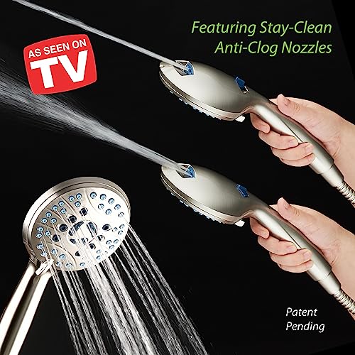 AquaCare 8 mode High Pressure Handheld Shower Head with 2