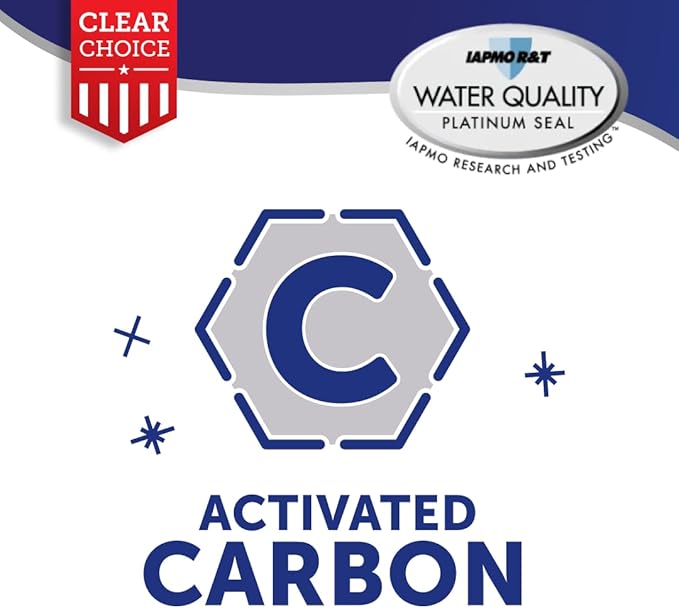 Clear Choice Taste Filter Replacement for Whirlpool 8171413 WFI-NL200 Filter Compatible with 2204324 2204326 2206039 2206048 Refrigerator Water Filter, NSF/ANSI 42, Box of 3, Made in the USA