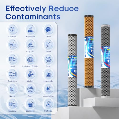 20" x 2.5" Whole House Water Filter Replacement Combo Kit (3 Count)