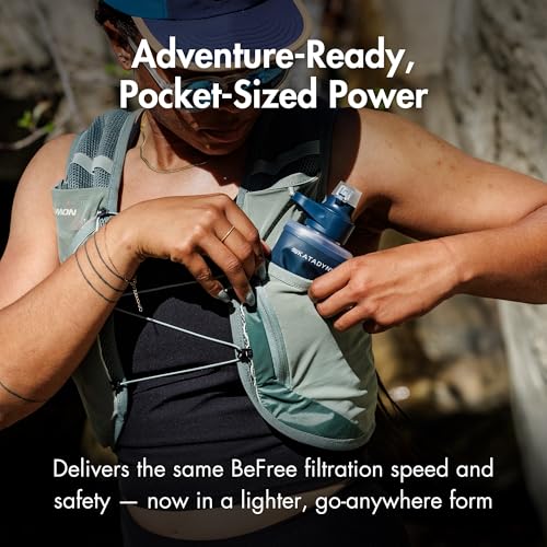 BeFree AC 2 Stage Collapsible Filter Travel Water Bottle 0.5L