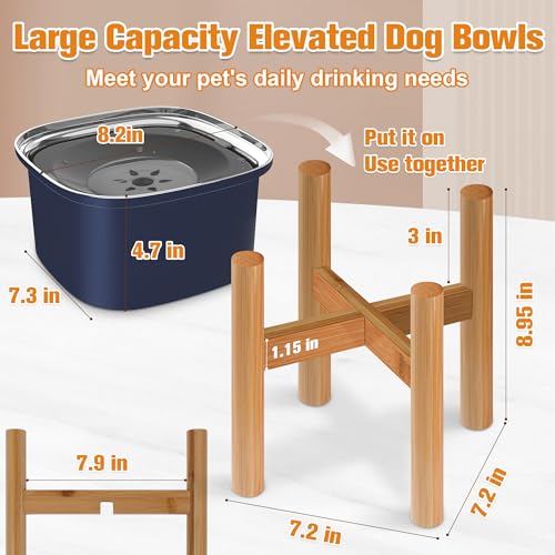 3L Elevated Dog Water Bowl