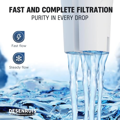 Water Filter Replacement Compatible with Brita Water Pitcher and Dispensers (12 Count)