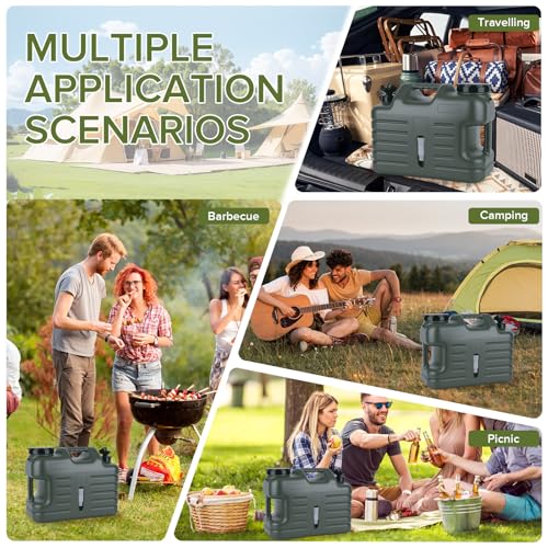 5 Gallon Camping Water Jug with Foldable Auto Pump (20 Count)