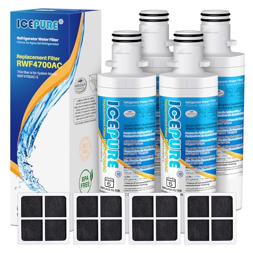 ADQ747935 Refrigerator Water Filter and Air Filter Replacement for LG ® LT1000P® (5 Count)