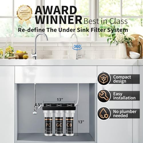 Water Filter for Sink with Faucet