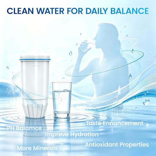 Water Filter Replacement fit for Zero Pitcher and Dispenser ZR (4 Count)