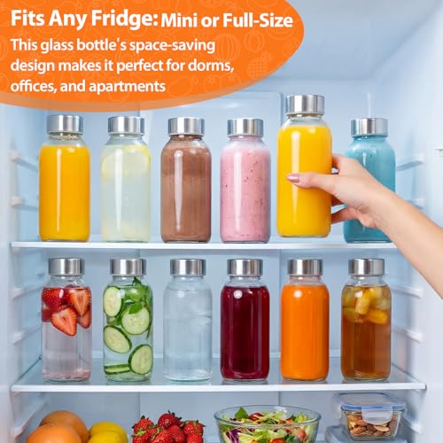 8 oz Glass Bottles with Lids