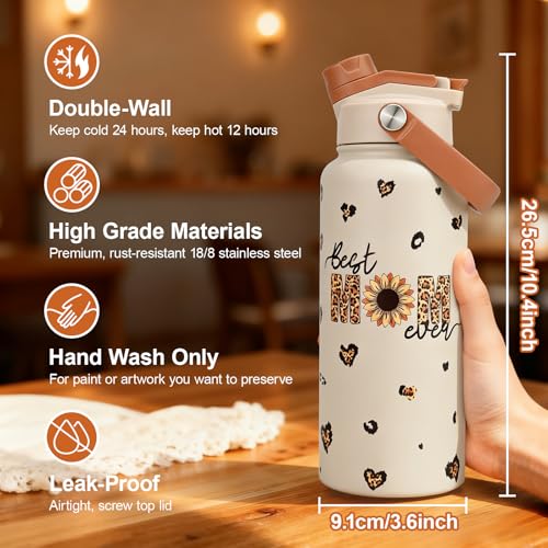 32 oz Mom Water Bottle