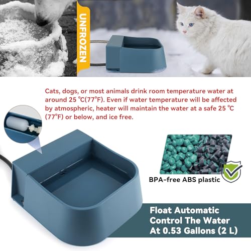 Automatic Water Dispenser for Dogs with Heater
