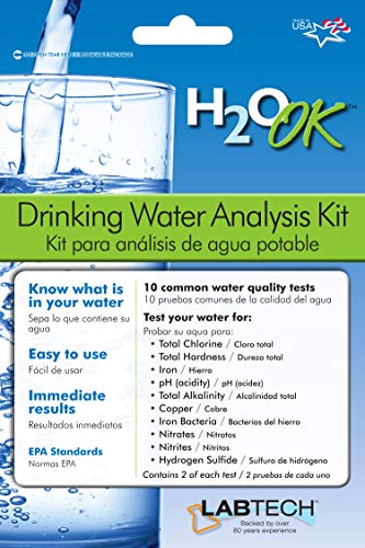 LT5010 6 LabTech LT5010 H2O OK Drinking Water Analysis Kit (6 Count)