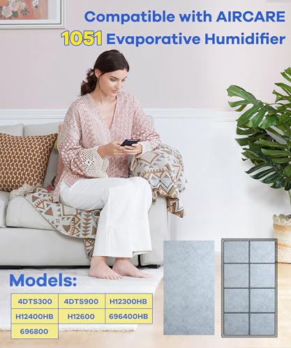 2 Pack Activated Carbon filters Compatible with AIRCARE 1051 Evaporative Humidifier (2 Count)