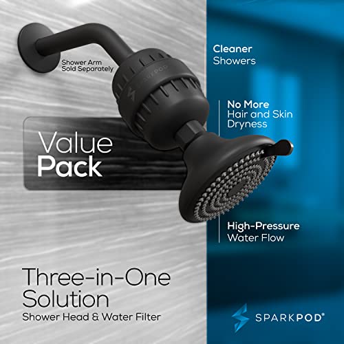 23 Stage Filtered Shower Head with 3 Spray Settings