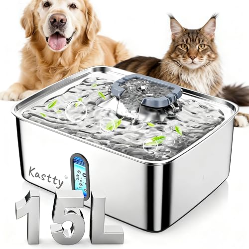 3.96 Gal Dog Water Fountain for Large Dogs