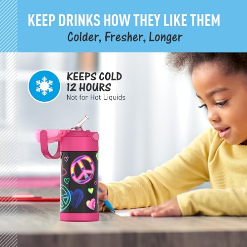 FUNTAINER Water Bottle with Straw