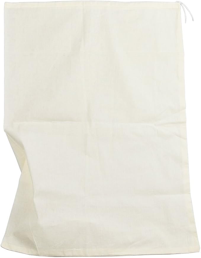 Reusable Cotton Muslin Straining Bag Fine Mesh Food Strainer Filter Bags for Nut Milk, Juice, Tea, Cheesecloth, Yogurt, Home Brewing, Hop Bags (13.78" x 9.84")