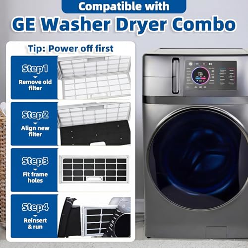 WH01X35719 Lint Filter KIt for Ge Profile Washer Dryer Combo