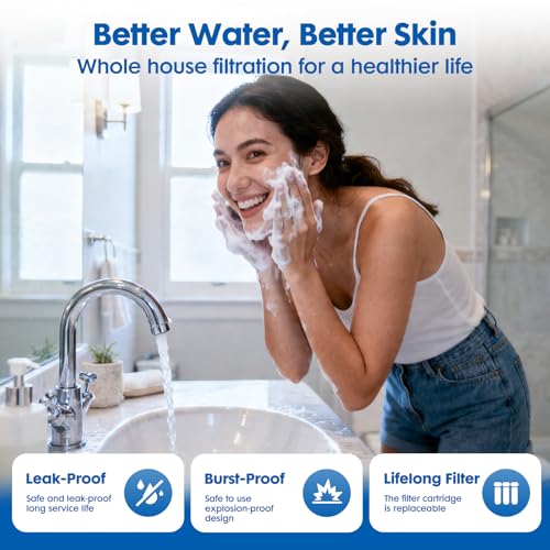 3 Stage Whole House Water Filter System with 9 Filters