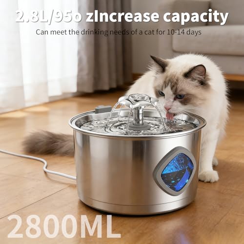 Stainless Steel Cat Water Fountain