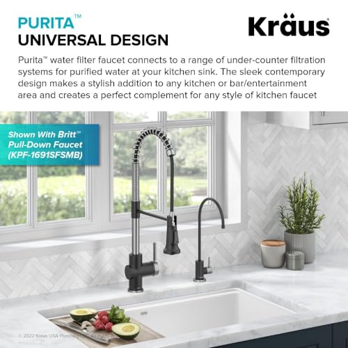 Purita™ Single Handle Drinking Water Filter Faucet for Reverse Osmosis or Water Filtration System in Spot