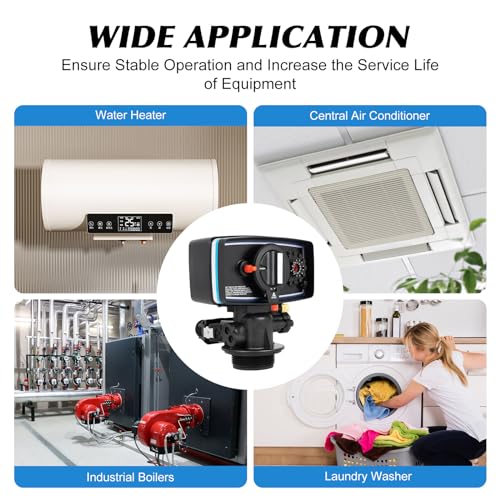 Water Softener Control Head Timer Water Softener Control Valve 110V 3W Backwash Head 12 Day Timer Valve Replacement Softener Valve For Filter Resin Tanks