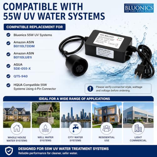 55W UV Replacement Ballast