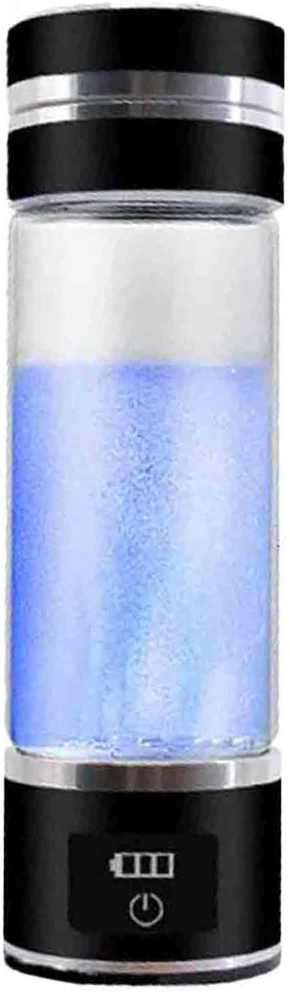 H2 Portable Rich Hydrogen Water Bottle, PEM Rich Hydrogen Cup, Concentration Up to 1200PPB, Double Layer Waterproof, Super Saturated Hydrogen Rich Water Cup