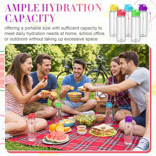 100 Pieces Reusable Plastic Water Bottles Bulk (100 Count)