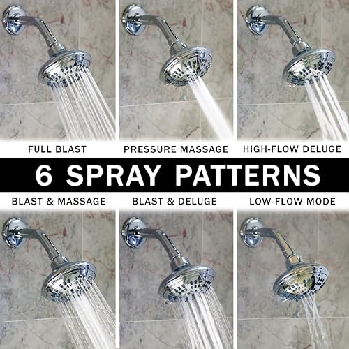 6 Function Luxury Shower Head