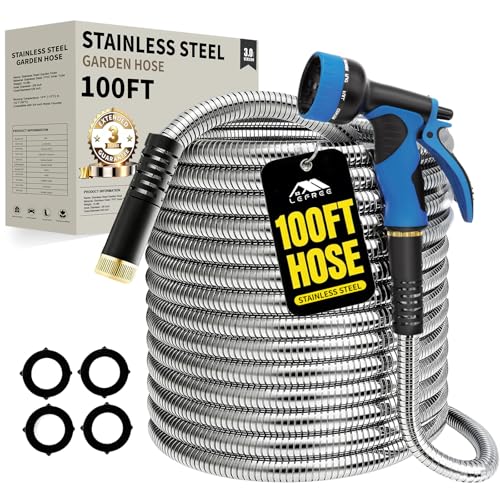 100ft Metal Garden Hose