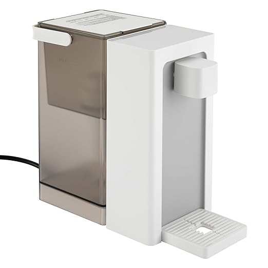 Instant Hot Water Filter Dispenser,Countertop Water Boiler & Warmer for Tea,Adjustable 5 Temperatures & 3 Water Volume Dispense,Smart Touch Screen & Safety Lock,3L Water Tank