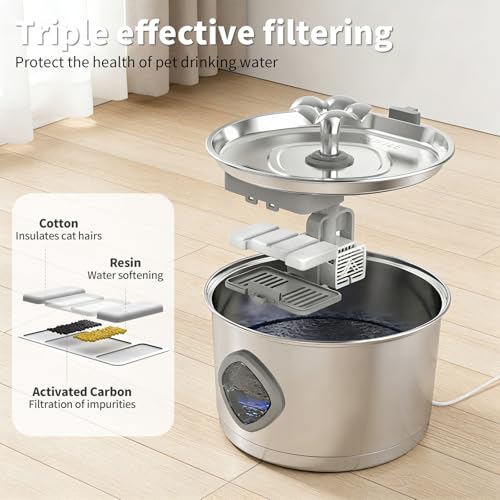 Stainless Steel Cat Water Fountain